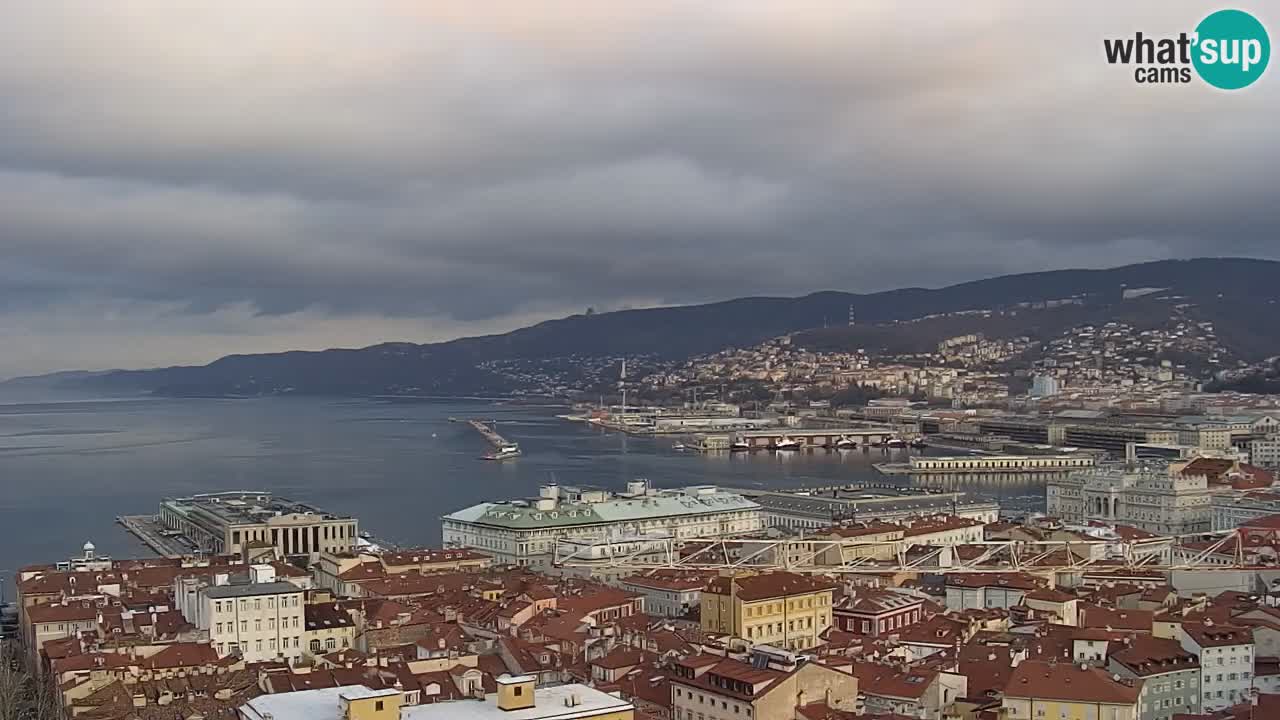 Webcam Trieste – View from sanctuary Monte Grisa