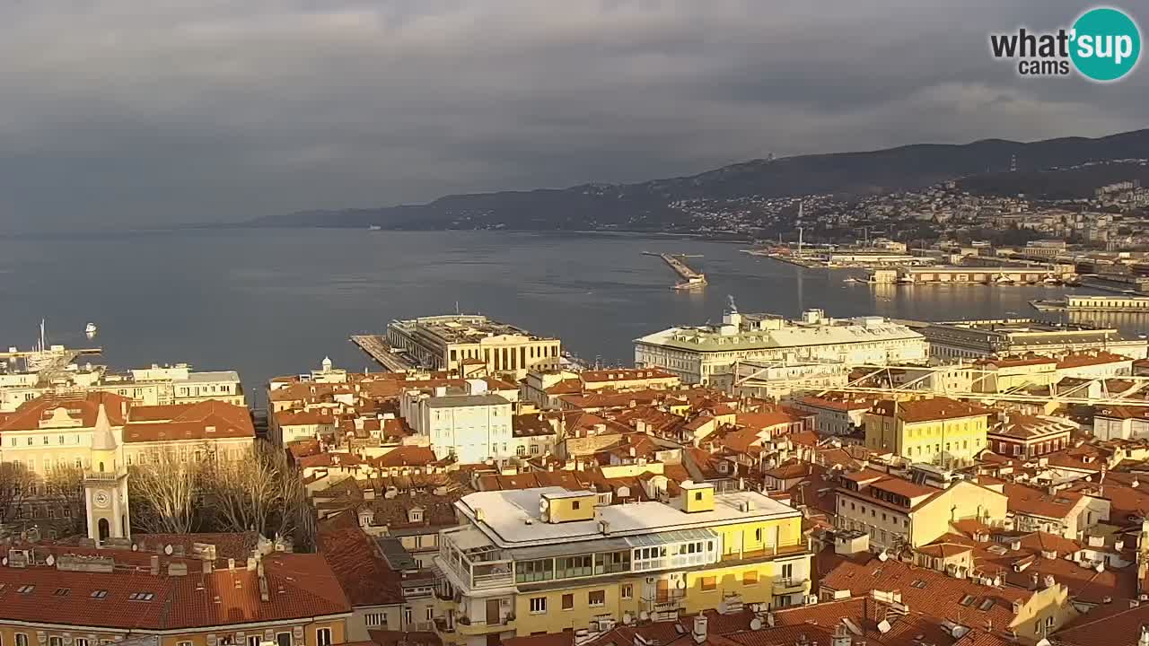 Webcam Trieste –  Vista desde el santuario Monte Grisa