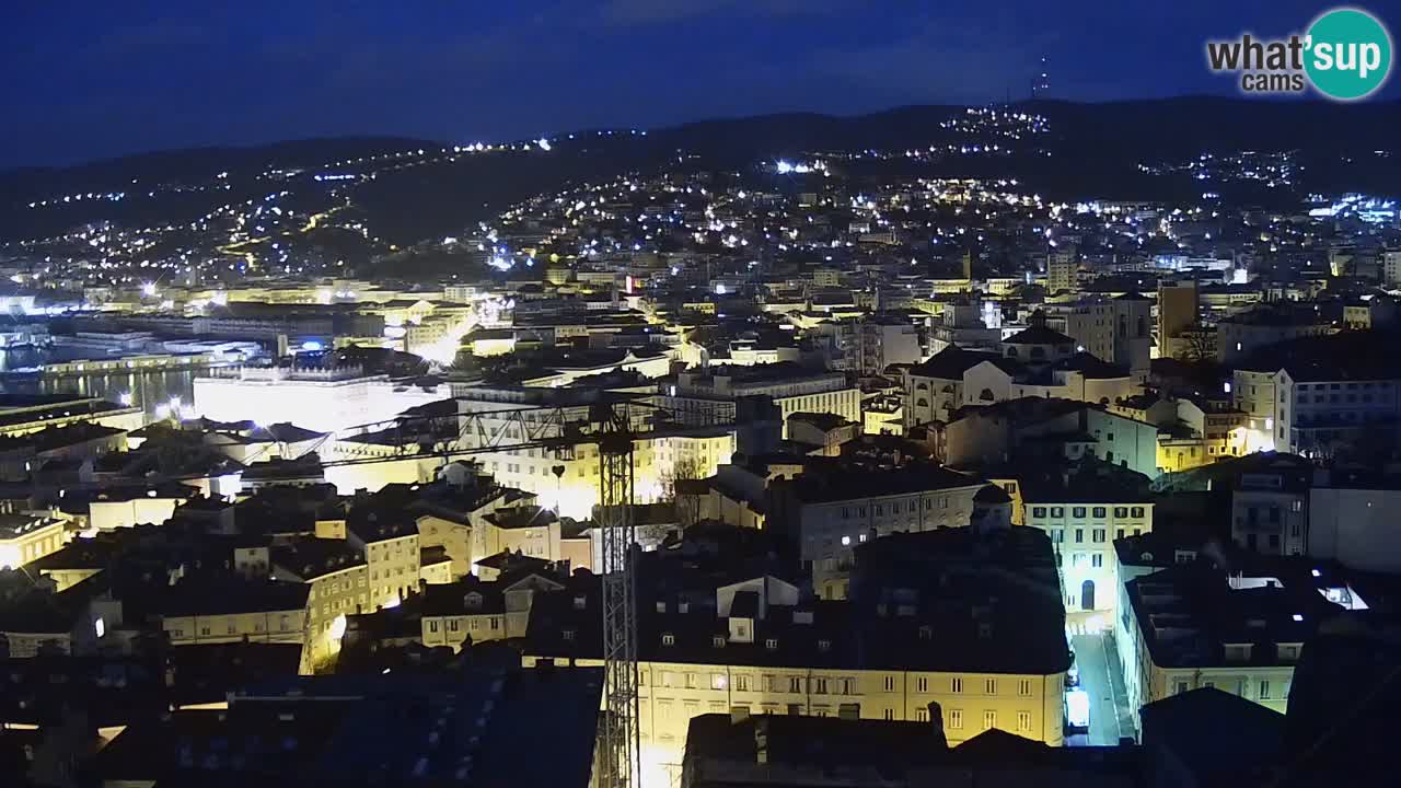 Webcam en vivo Trieste, ciudad, golfo, puerto y castillo de Miramare