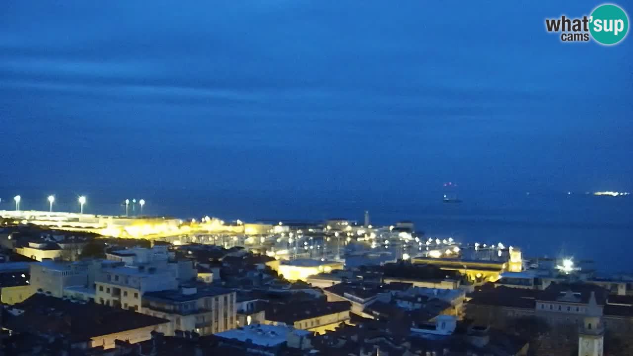 Webcam Trieste –  Vista desde el santuario Monte Grisa