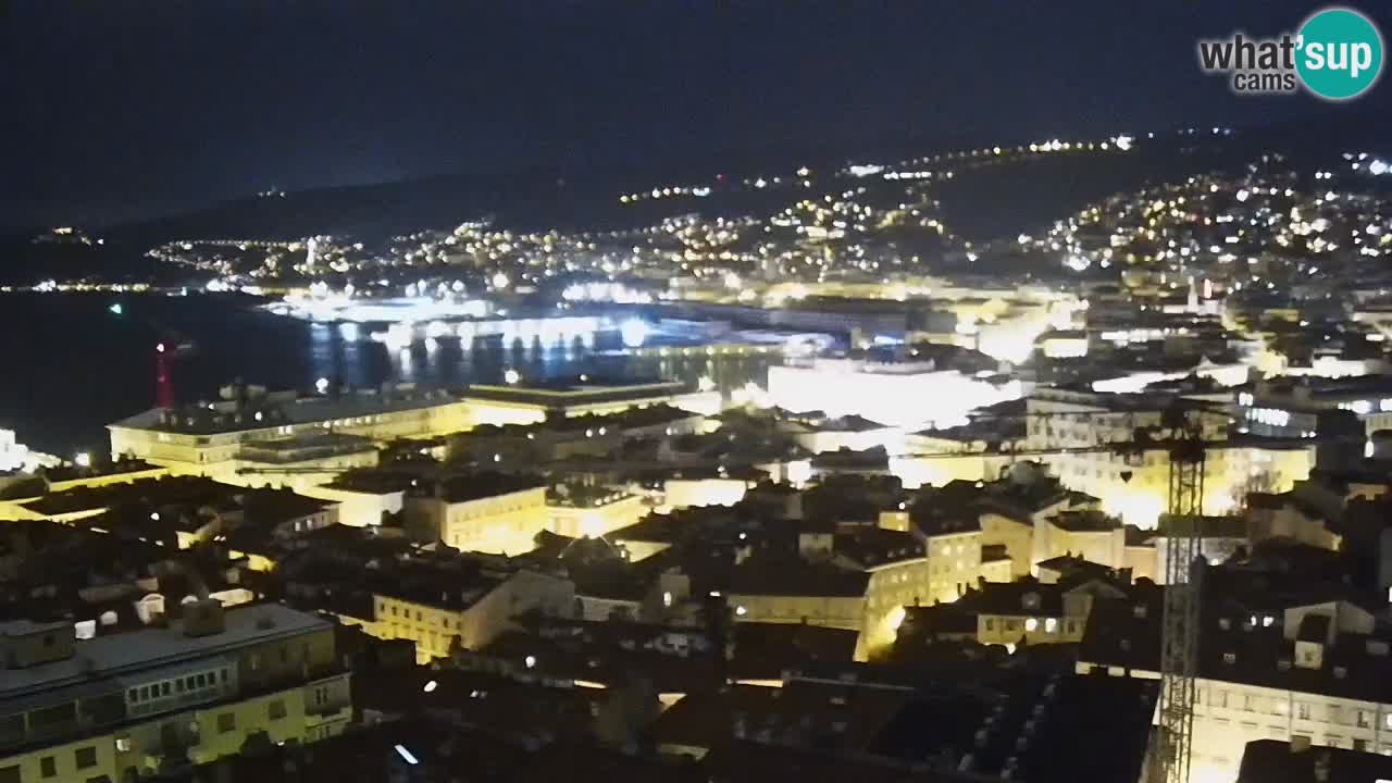 Webcam Trieste –  Vista desde el santuario Monte Grisa