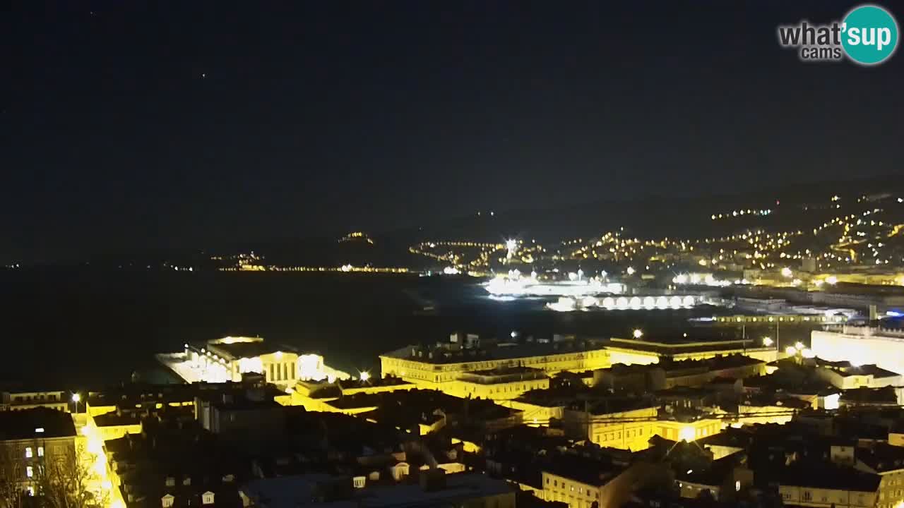 Live-Webcam Triest – Panorama der Stadt, des Golfs, der Seestation und des Schlosses Miramare