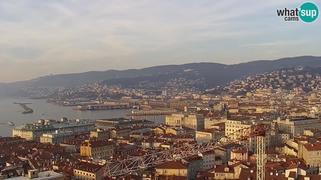 Live-Webcam Triest – Panorama der Stadt, des Golfs, der Seestation und des Schlosses Miramare