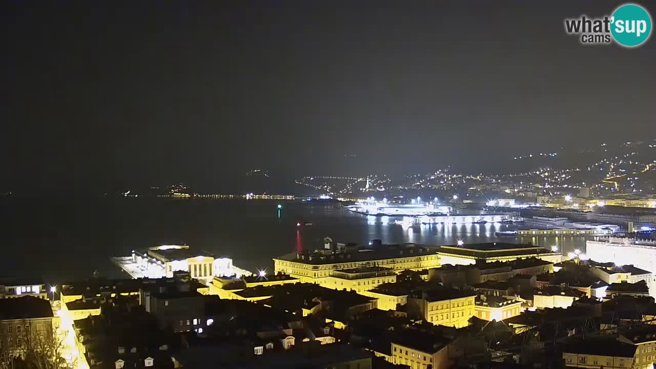 Webcam Trieste – View from sanctuary Monte Grisa