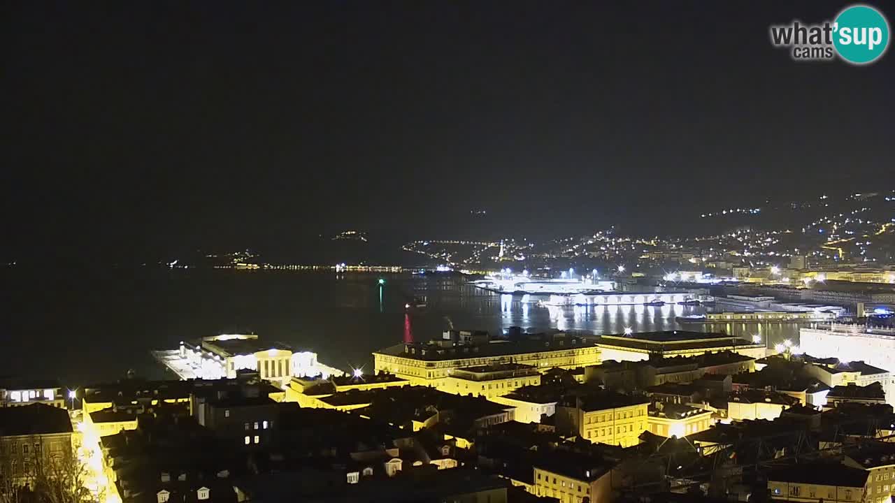 Webcam Trieste – View from sanctuary Monte Grisa