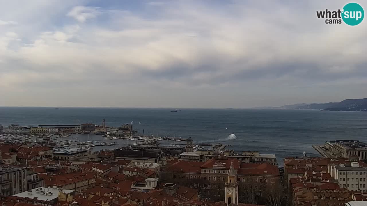 Live-Webcam Triest – Panorama der Stadt, des Golfs, der Seestation und des Schlosses Miramare