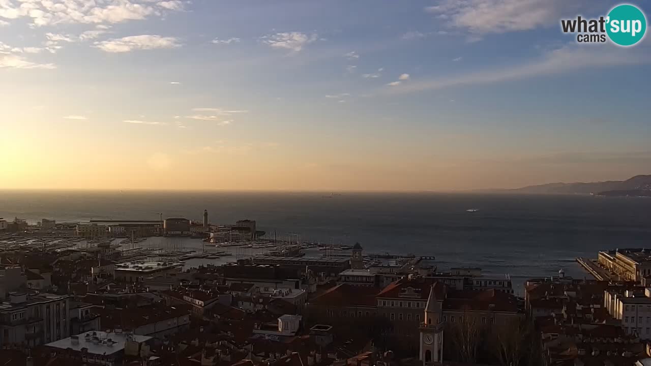 Live-Webcam Triest – Panorama der Stadt, des Golfs, der Seestation und des Schlosses Miramare