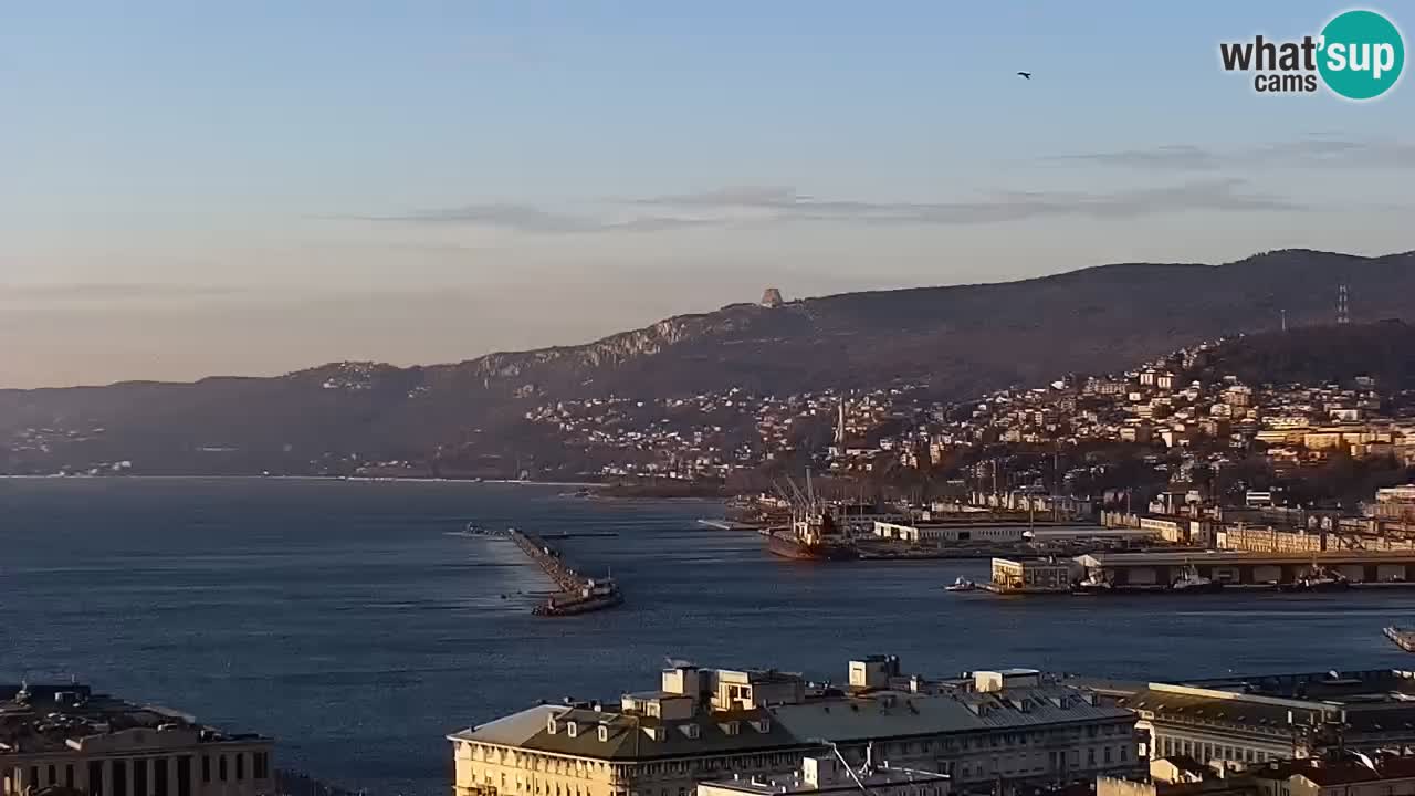 Webcam Trieste –  Vista desde el santuario Monte Grisa