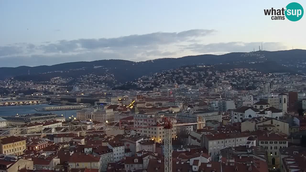 Webcam Triest – Blick vom Heiligtum Monte Grisa