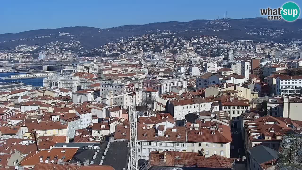 Webcam Trieste – Vue du sanctuaire Monte Grisa