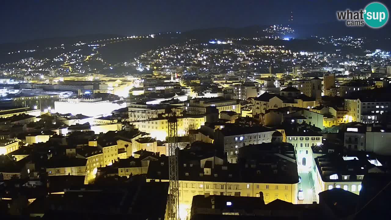 Webcam en vivo Trieste, ciudad, golfo, puerto y castillo de Miramare