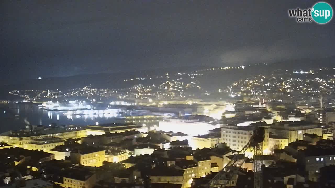 Live webcam Trieste – Panorama of the city, the Gulf, the maritime station and the Miramare castle