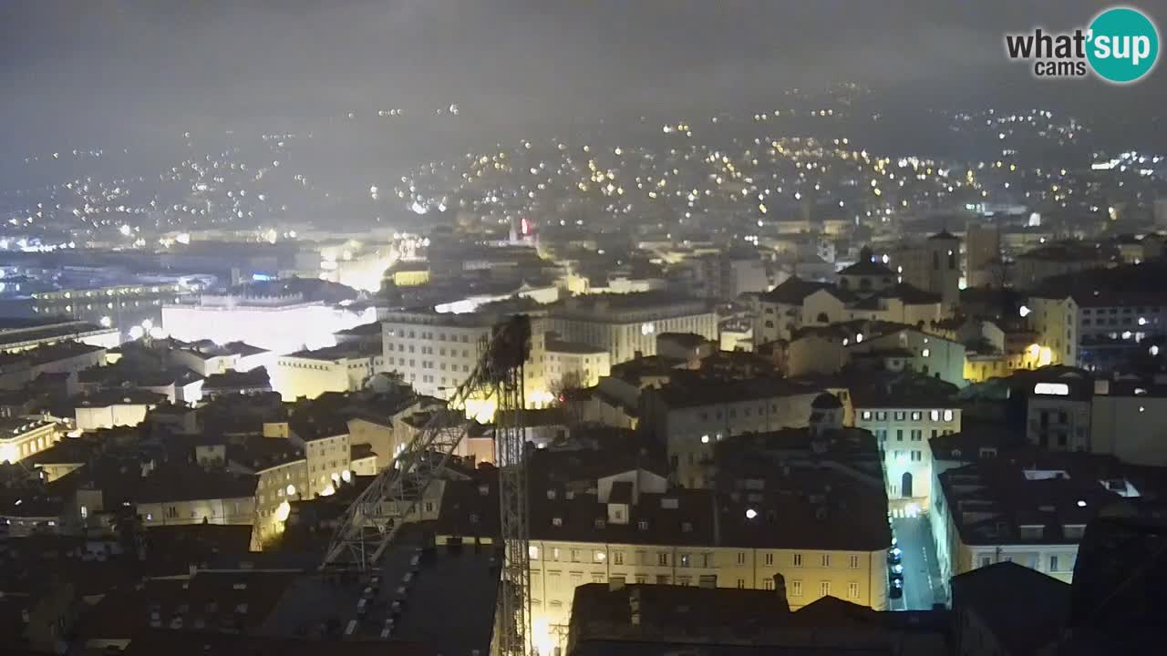 Live webcam Trieste – Panorama of the city, the Gulf, the maritime station and the Miramare castle