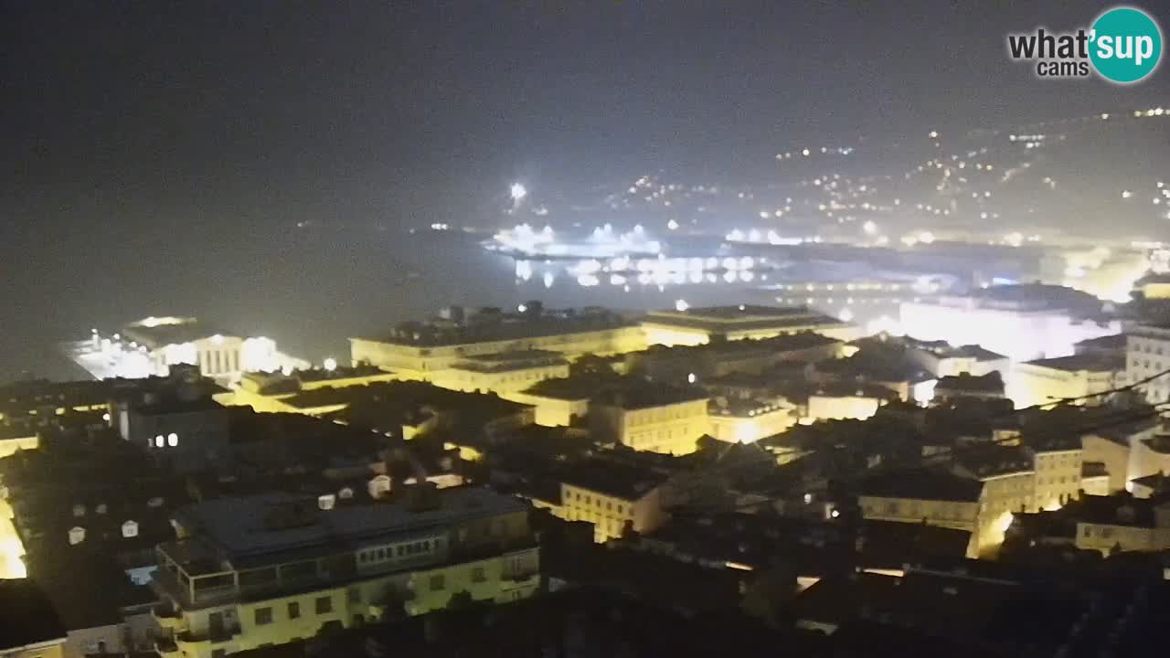 Webcam Trieste – View from sanctuary Monte Grisa