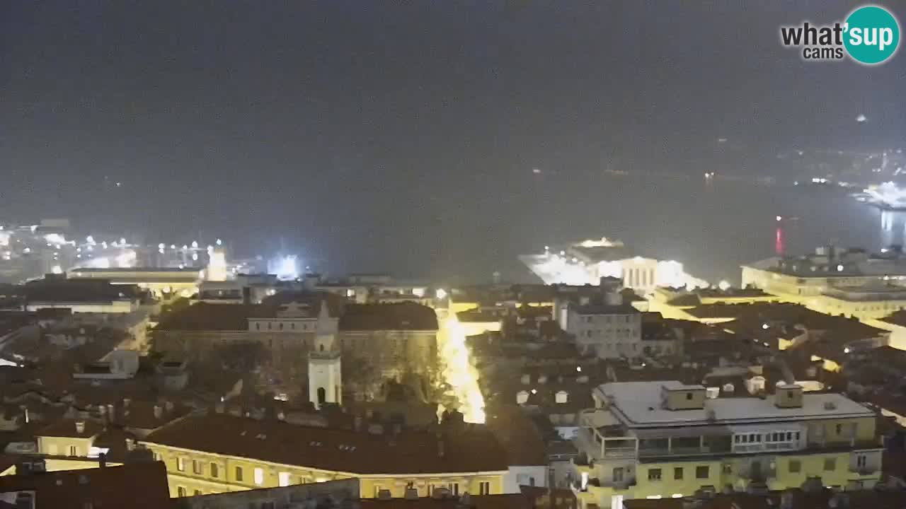 Webcam Trieste – View from sanctuary Monte Grisa