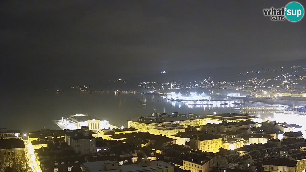 Webcam Trieste – View from sanctuary Monte Grisa