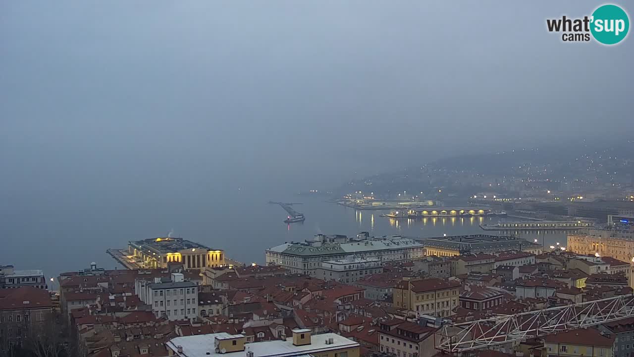 Webcam Trieste – View from sanctuary Monte Grisa