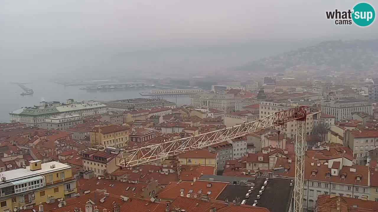 Live webcam Trieste – Panorama della città, del Golfo, stazione marittima e del castello di Miramare