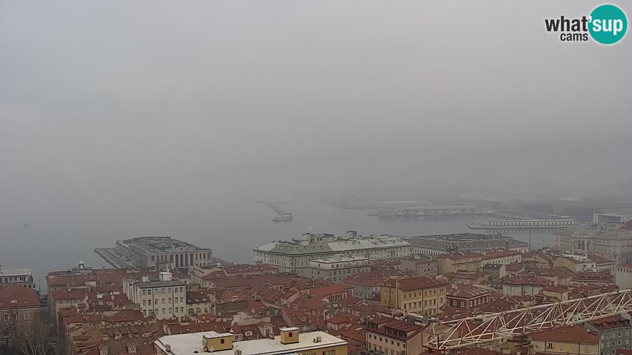 Live webcam Trieste – Panorama della città, del Golfo, stazione marittima e del castello di Miramare