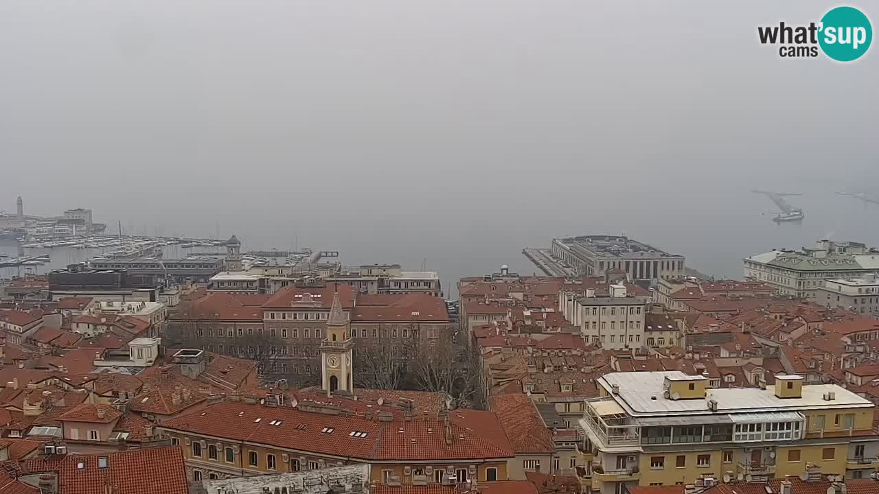 Webcam Trieste –  Vista desde el santuario Monte Grisa