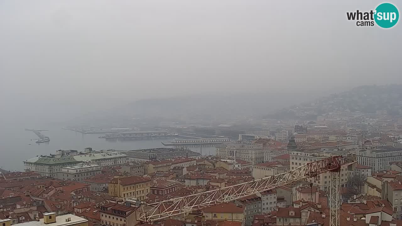 Webcam Trieste – View from sanctuary Monte Grisa