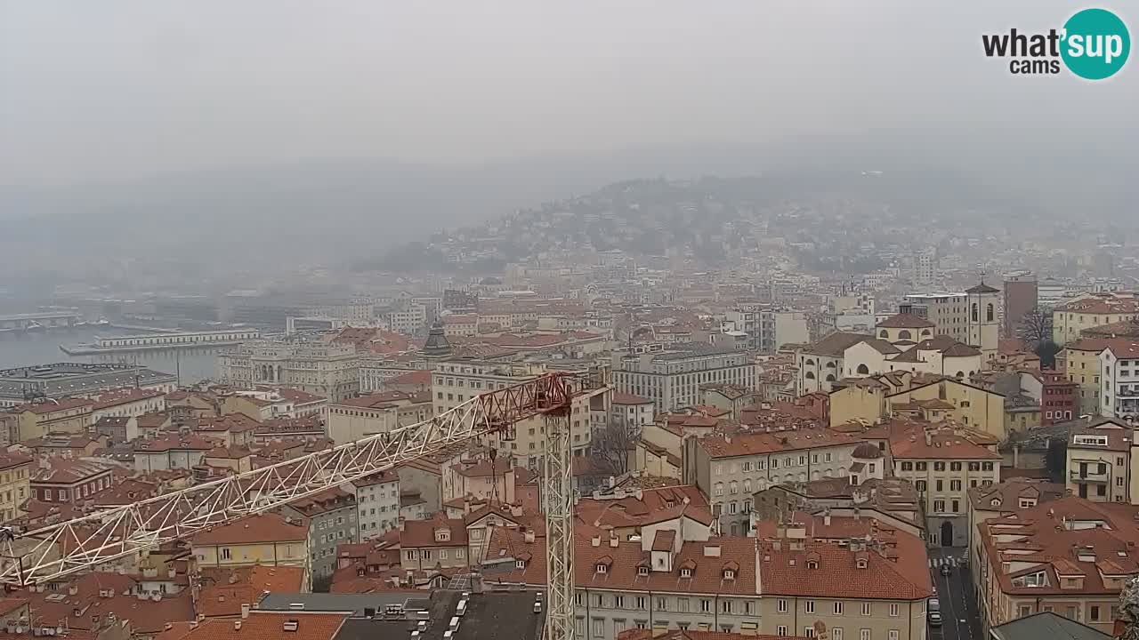 Live webcam Trieste – Panorama della città, del Golfo, stazione marittima e del castello di Miramare