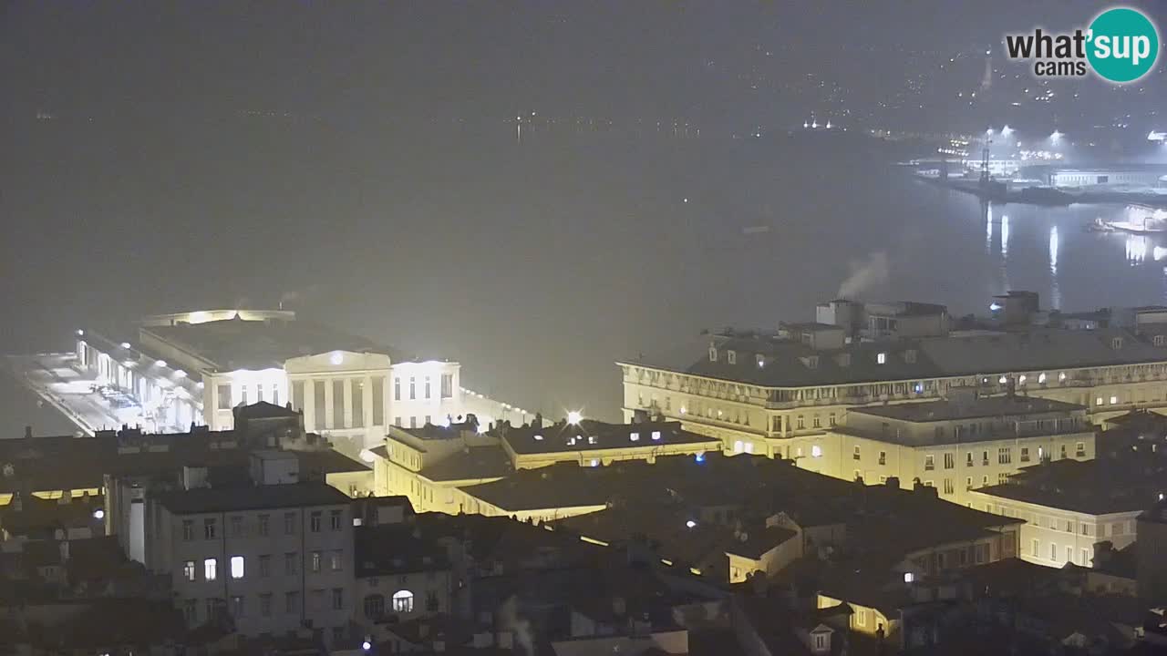 Webcam Trieste – View from sanctuary Monte Grisa