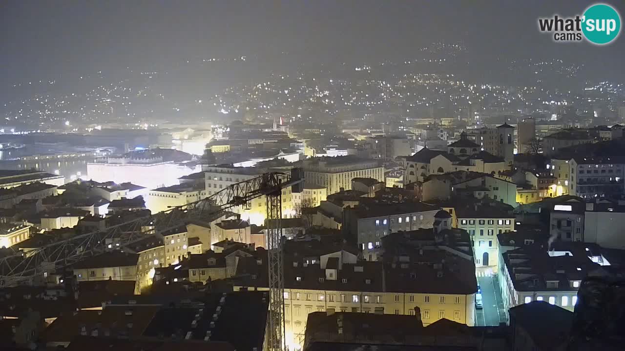 Live webcam Trieste – Panorama della città, del Golfo, stazione marittima e del castello di Miramare