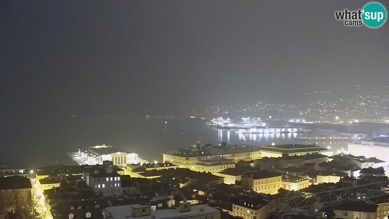 Webcam Trieste – View from sanctuary Monte Grisa