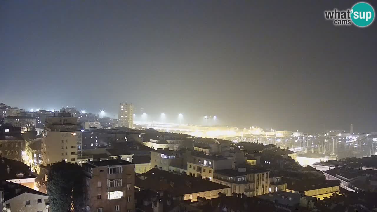 Webcam en vivo Trieste, ciudad, golfo, puerto y castillo de Miramare