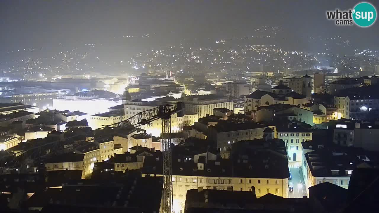 Webcam en vivo Trieste, ciudad, golfo, puerto y castillo de Miramare