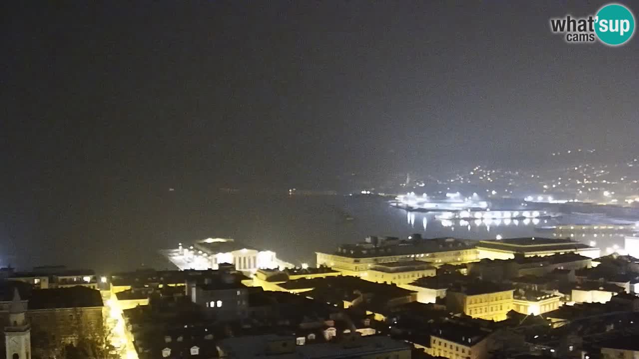 Live webcam Trieste – Panorama della città, del Golfo, stazione marittima e del castello di Miramare