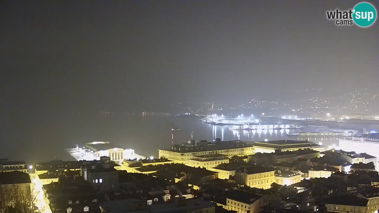 Webcam Trieste – View from sanctuary Monte Grisa