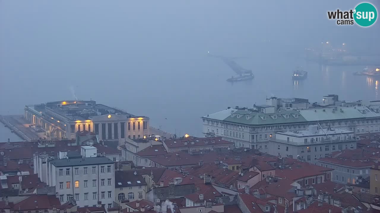 Webcam Trieste –  Vista desde el santuario Monte Grisa