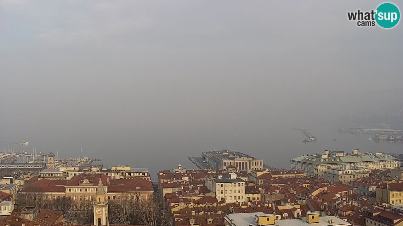 Live-Webcam Triest – Panorama der Stadt, des Golfs, der Seestation und des Schlosses Miramare