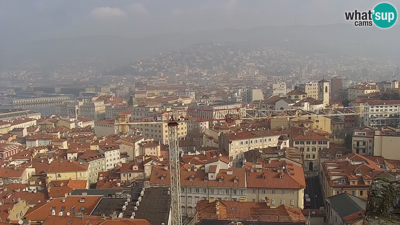 Webcam Trieste –  Vista desde el santuario Monte Grisa