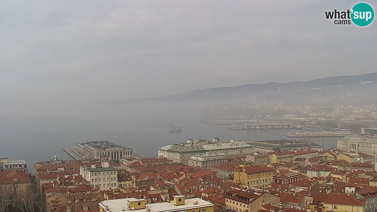 Webcam Trieste –  Vista desde el santuario Monte Grisa