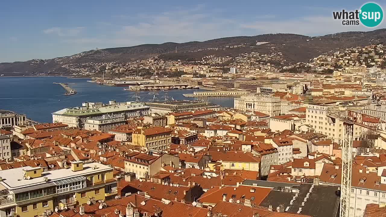 Webcam Trieste –  Vista desde el santuario Monte Grisa