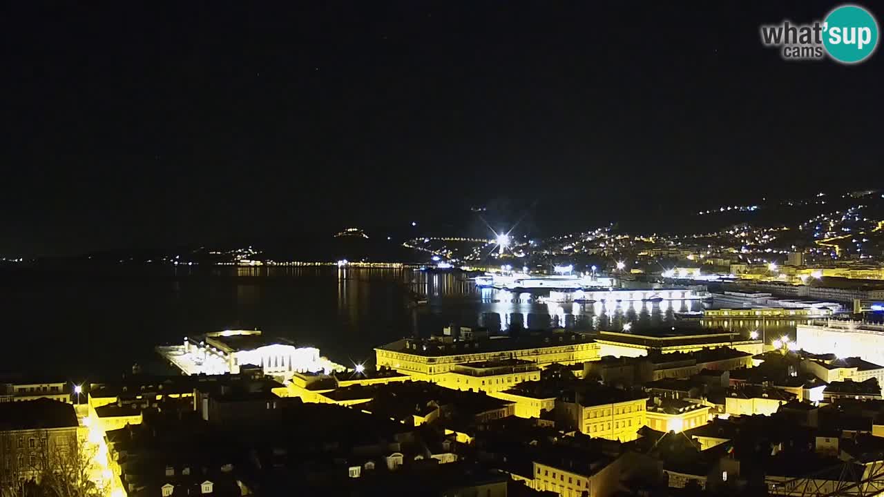 Webcam Trieste – View from sanctuary Monte Grisa