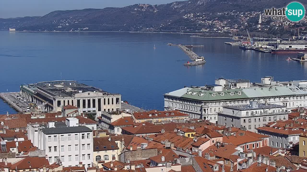 Spletna kamera Trst – pogled s svetišča Monte Grisa