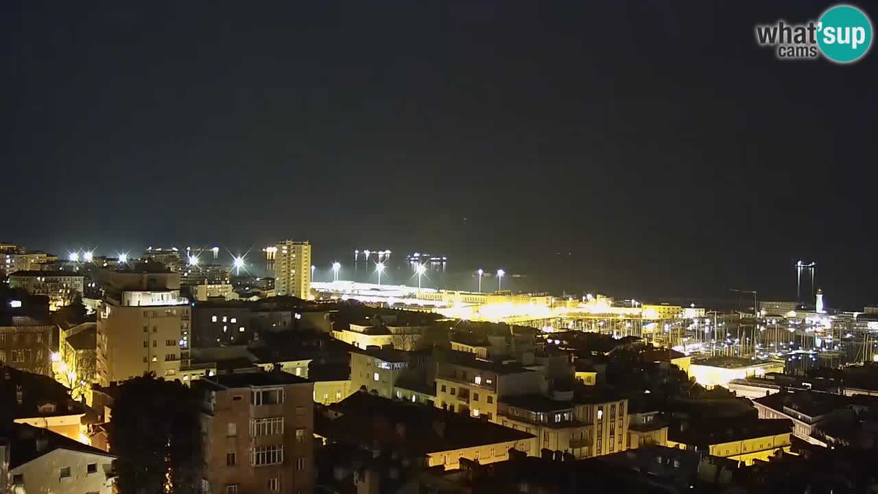 Webcam Trieste – View from sanctuary Monte Grisa