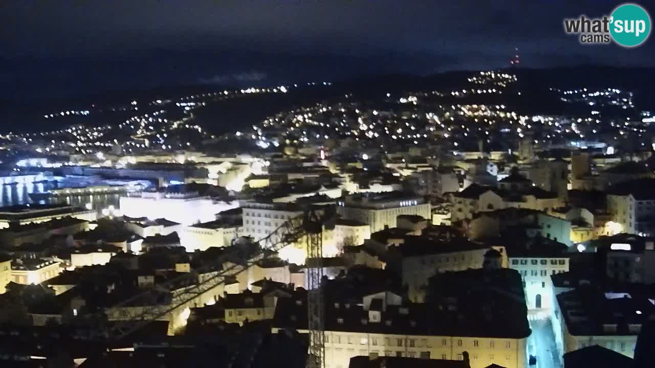 Live webcam Trieste – Panorama of the city, the Gulf, the maritime station and the Miramare castle