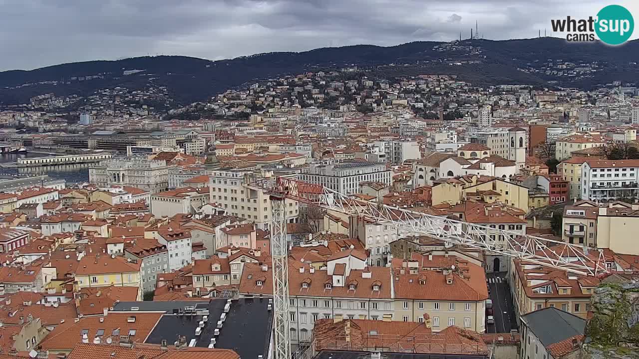 Webcam Trieste – View from sanctuary Monte Grisa