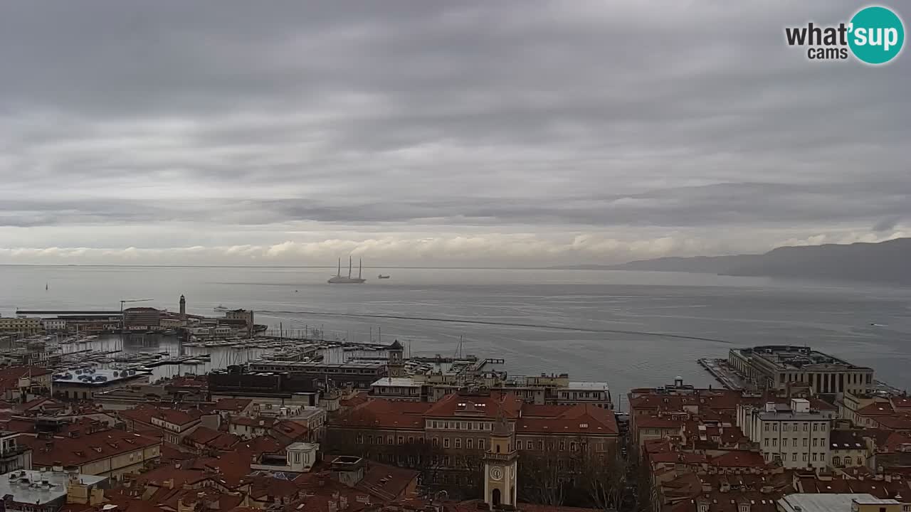 Webcam Trieste – View from sanctuary Monte Grisa