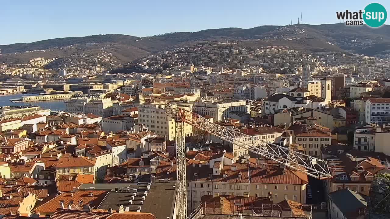 Webcam Trieste – View from sanctuary Monte Grisa