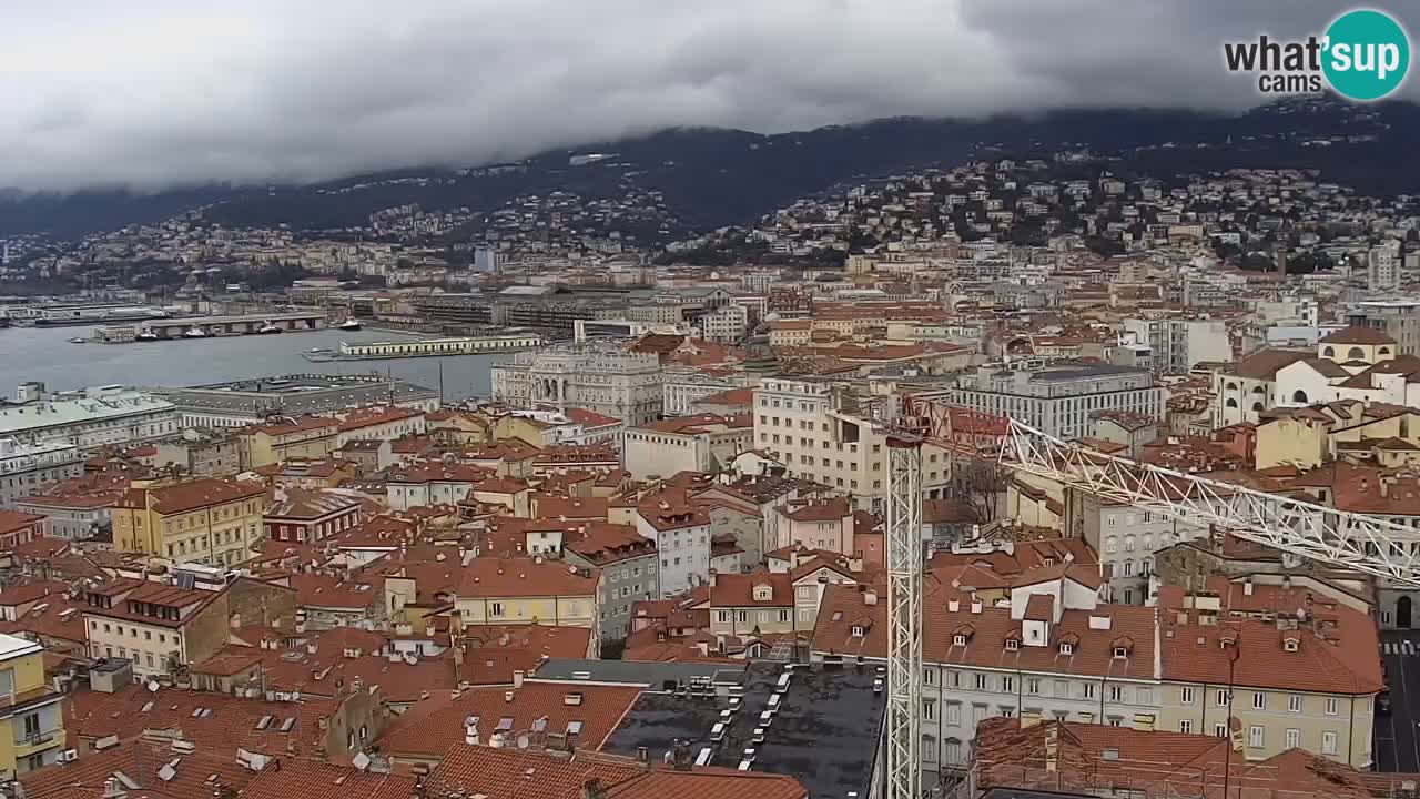 Live-Webcam Triest – Panorama der Stadt, des Golfs, der Seestation und des Schlosses Miramare