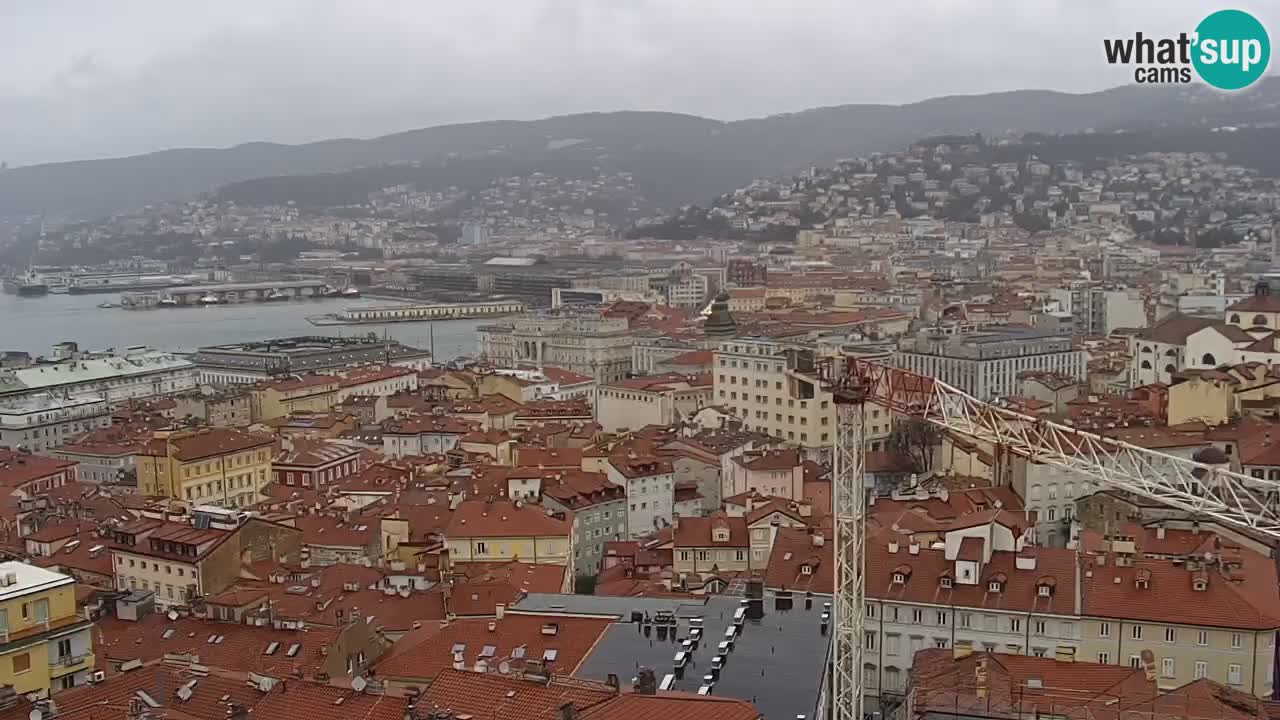 Live-Webcam Triest – Panorama der Stadt, des Golfs, der Seestation und des Schlosses Miramare