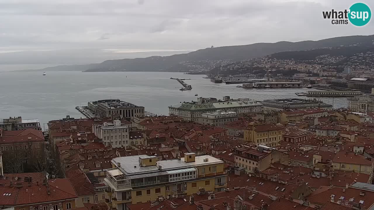 Webcam Trieste –  Vista desde el santuario Monte Grisa