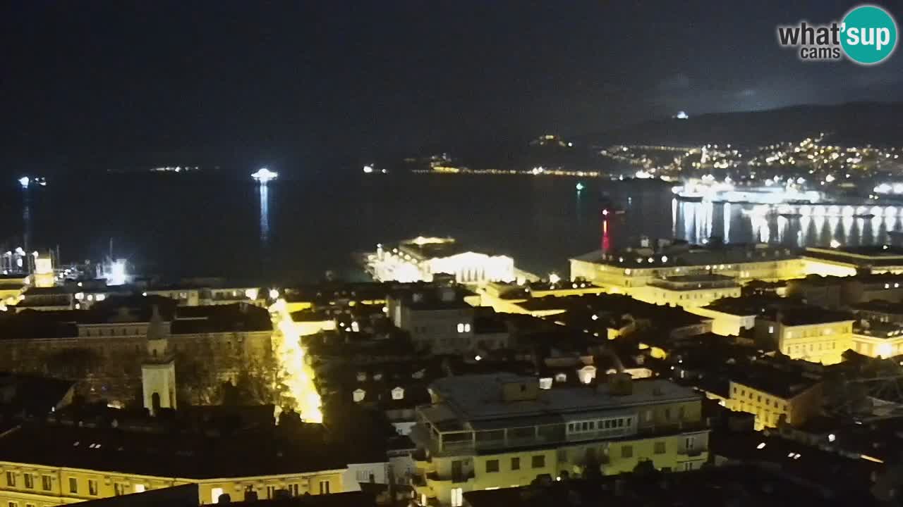 Webcam Trieste – View from sanctuary Monte Grisa