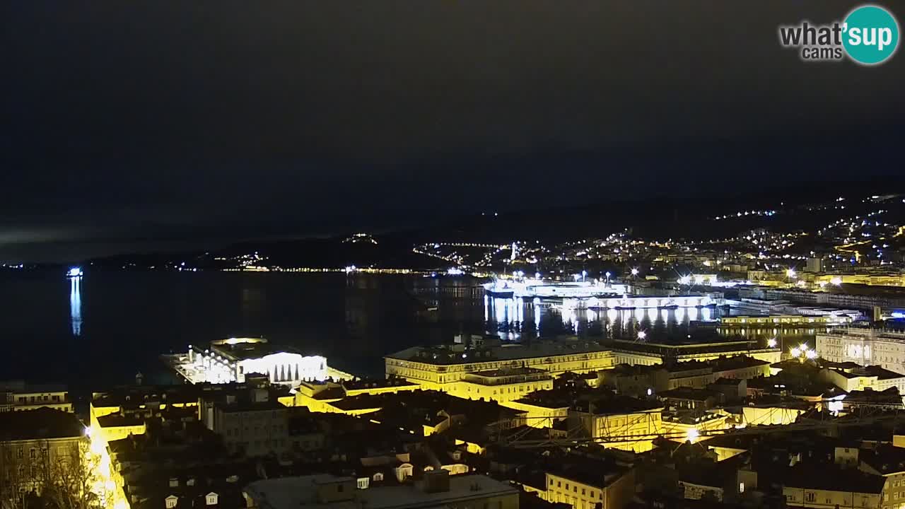 Webcam Trieste – View from sanctuary Monte Grisa